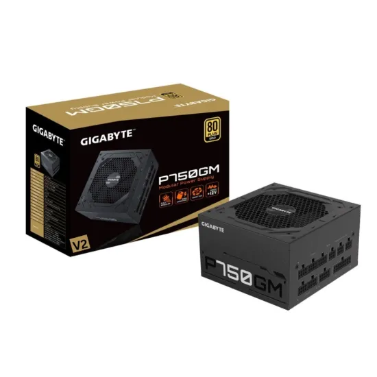 Gigabyte Desktop Power Supply 750w 80 Plus Gold (GP-P750GM)