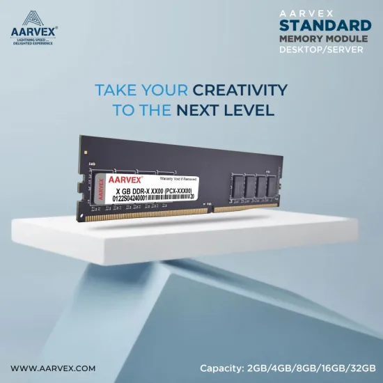 Aarvex Desktop Ram 16GB DDR4 2666Mhz