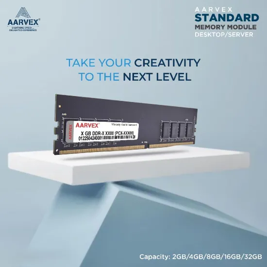 Aarvex Desktop Ram 16GB DDR4 3200Mhz