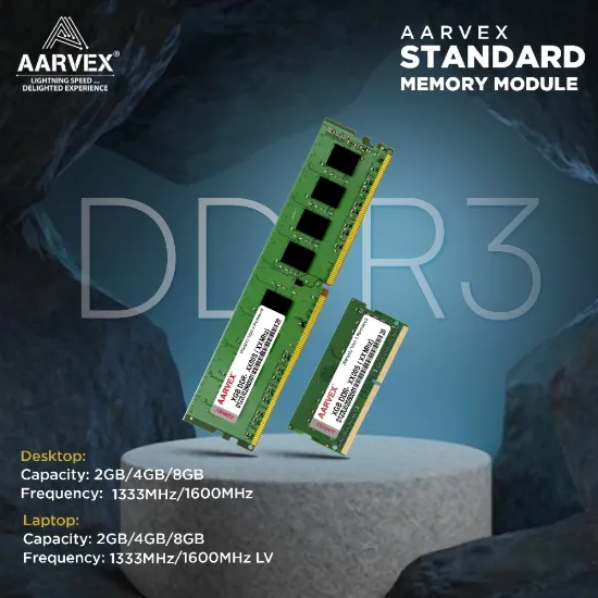 Aarvex Desktop Ram 4GB DDR3 1333Mhz