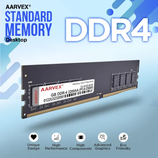 Aarvex Desktop Ram 8GB DDR4 3200Mhz