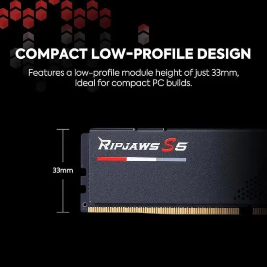 GSKILL DESKTOP RAM 32GB DDR5 5600 MHZ (RIPJAWS s5)