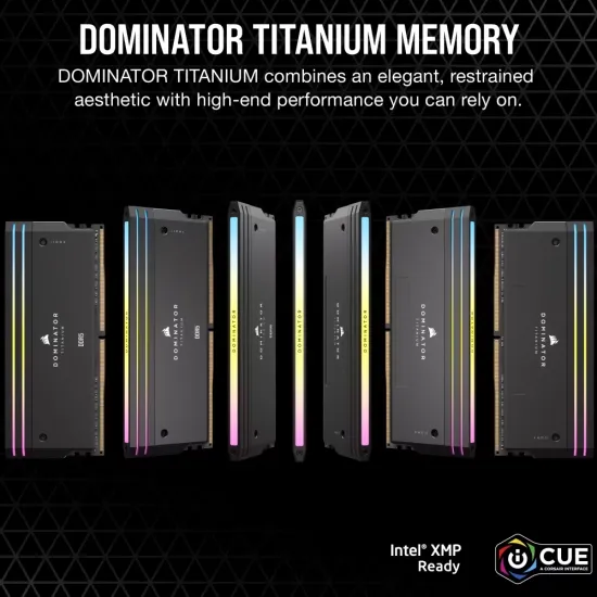 Corsair Desktop Ram 96GB (48GBx2) DDR5 6600MHz Dominator Titanium RGB
