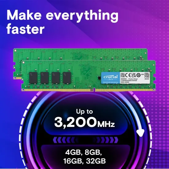Crucial Desktop Ram 8GB DDR4 3200MHz