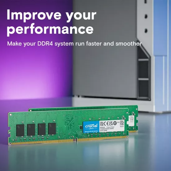 Crucial 16GB DDR4 3200MHz U-DIMM Desktop Ram