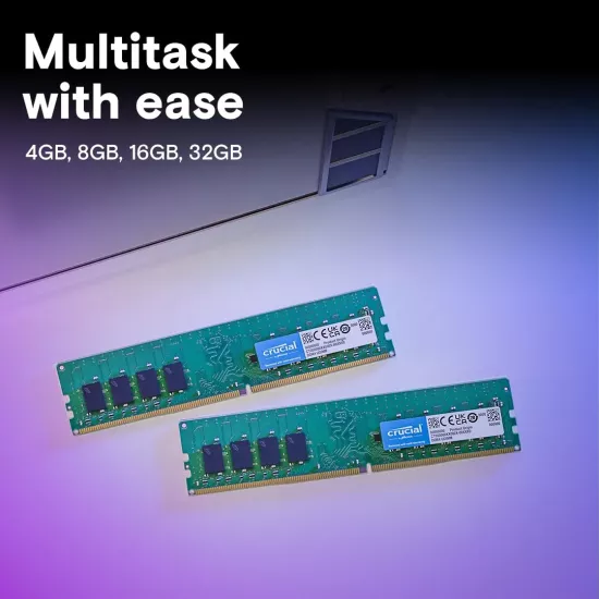 Crucial 16GB DDR4 3200MHz U-DIMM Desktop Ram