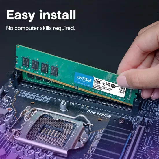 Crucial 16GB DDR4 3200MHz U-DIMM Desktop Ram