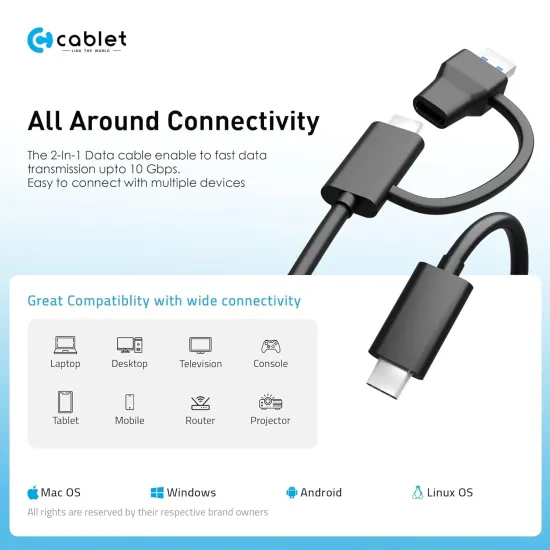 Cablet SSD Casing M.2 | NVMe Enclosure Type-C (MS901-C3)