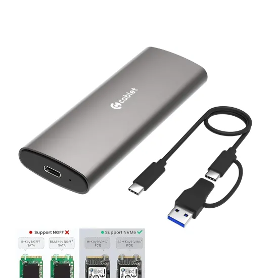 Cablet SSD Casing M.2 | NVMe Enclosure Type-C (MS901-C3)