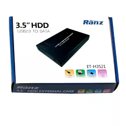 Ranz HDD Casing 3.5 Inch With Adapter USB 2.0