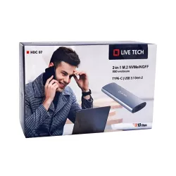 Live Tech SSD Casing M.2 NVMe Type-C USB 3.1 HDC07