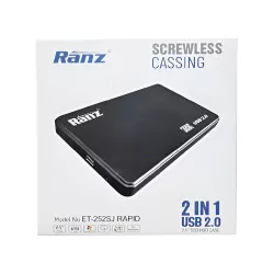 Ranz SSD SATA Casing 2.5 Inch USB 2.0 Plastic