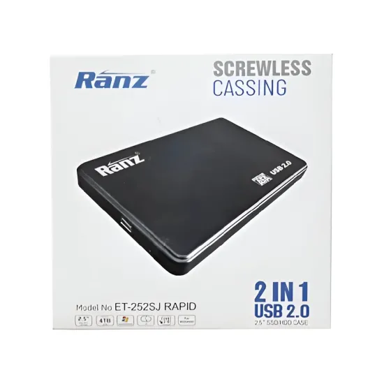 Ranz SSD SATA Casing 2.5 Inch USB 2.0 Plastic