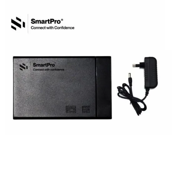 Smart Pro HDD Casing 3.5 Inch With Adapter USB 2.0 Plastic