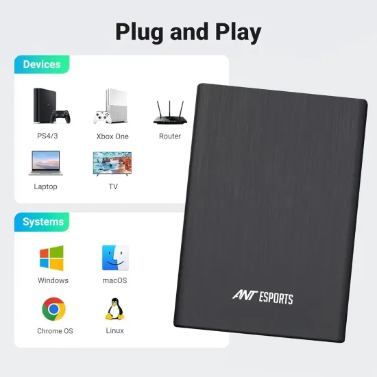 Ant Esports SSD Casing USB 3.1 2.5 Inch SATA AESE205