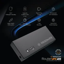Resonate UPS for WiFi Router 12V 3A (CRU12V3A) Open Box