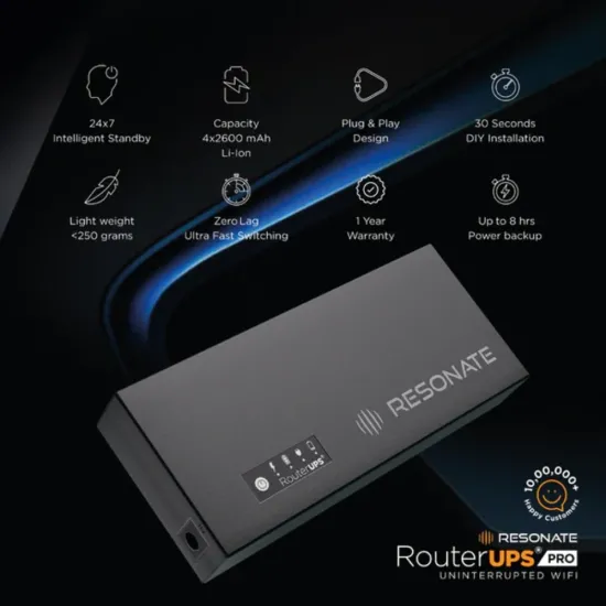 Resonate UPS for WiFi Router 12V 3A (CRU12V3A) Open Box
