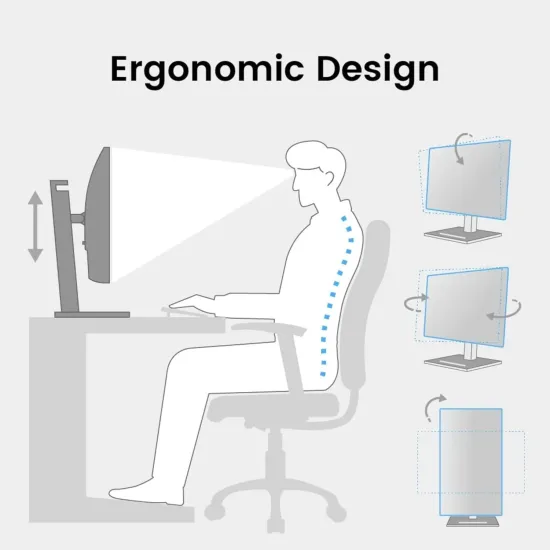BenQ 23.8 Inch LED Monitor IPS Panel 100Hz GW2490T Tilt, Pivot Swivel With HDMI | DP | Speaker
