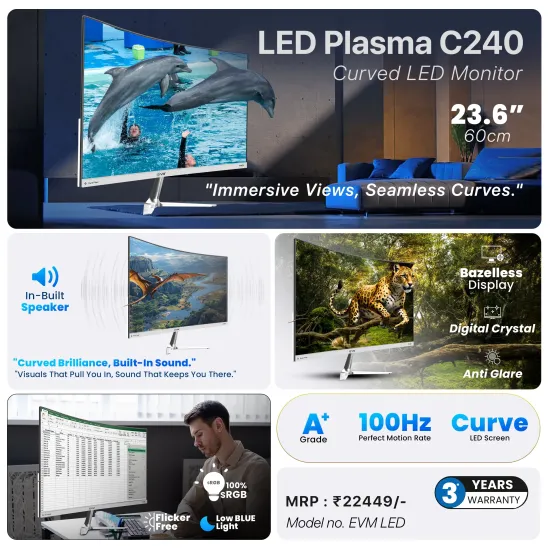 EVM Curved LED Monitor 24