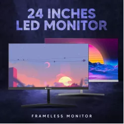 Coconut LED Monitor 24 Inch 24HDA IPS Panel With HDMI|VGA Ports