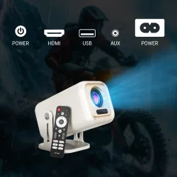 Ant Esports Projector View690 (USB| HDMI | AUX) White