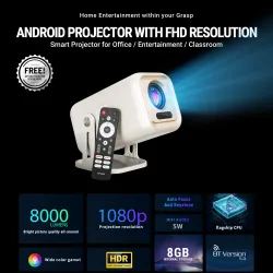 Ant Esports Projector View690 (USB| HDMI | AUX) White
