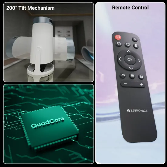 ZEBRONICS PROJECTOR PixaPlay 62 USB | HDMI (ZEB-JLP 3)