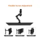 Amazon Basics Single Monitor / Led Stand, Table Top Climp Height Adjustable Arm Mount- Steel