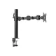 Amazon Basics Single Monitor / Led Stand, Table Top Climp Height Adjustable Arm Mount- Steel