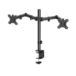 LED Monitor Mount Stand For 2 LED With Table Clamp Height Adjustable