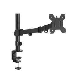 LED Monitor Mount Stand For 1 LED With Table Clamp 15 Inch Height