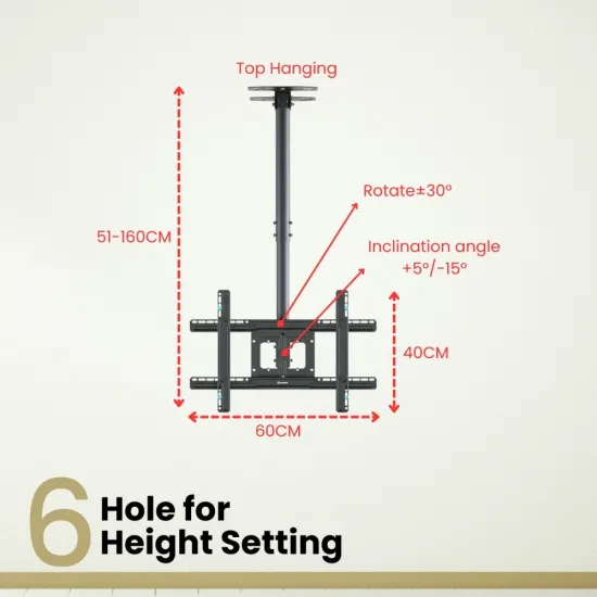 LED Ceiling Mount Stand 32″ to 80″ | Moveable and Adjustable