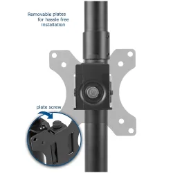 Multybyte Dual Monitor / Led Stand Table Top Height Adjustable - Steel