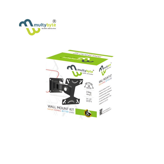 Multybyte Wall Mount Bracket 14 To 26 Inch For TV | LED Moveable