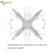 Multybyte Projector Stand For Ceiling Mount 3ft Square