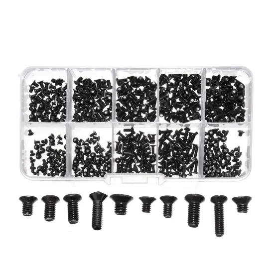 Laptop Screw Kit Alloy Steel 500 Pcs Set