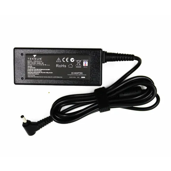 Teksus Laptop Adapter Compatible For Asus 45w | 19v/2.37a | 4.0mm x 1.35mm
