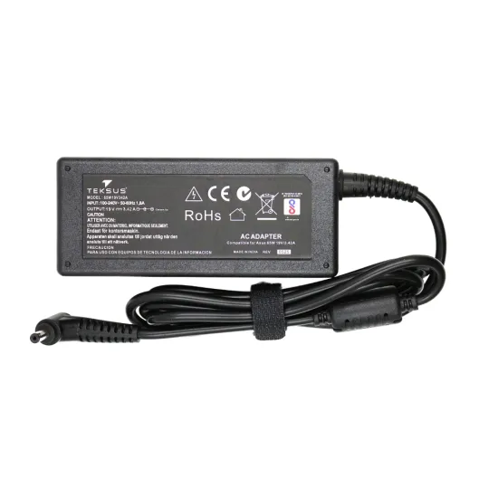 Teksus  Laptop Adapter Compatible For Asus 65w | 19v/3.42a | 4.0mm x 1.35mm