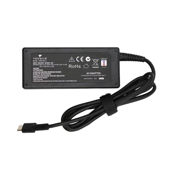 Teksus Compatible 65w | Type-C | Universal Laptop Adapter