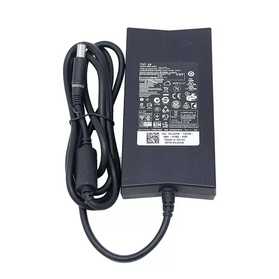 Dell Original Laptop Adapter 130w 19.5v/6.7a | 7.4mm x 6.7mm Big Pin (Box Seal Opened for Serial No) (No Power Cable Included)