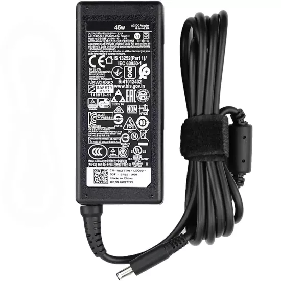 Dell Laptop Adaptor Original 45w | 19v/2.31a | 4.5mm x 3.0mm | Small Pin (Box Seal Opened for Serial No) (No Power Cable Included)