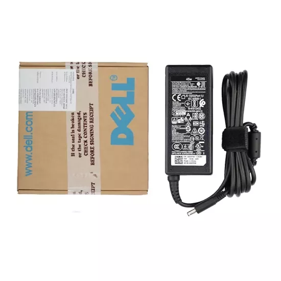 Dell Laptop Adaptor Original 45w | 19v/2.31a | 4.5mm x 3.0mm | Small Pin (Box Seal Opened for Serial No) (No Power Cable Included)
