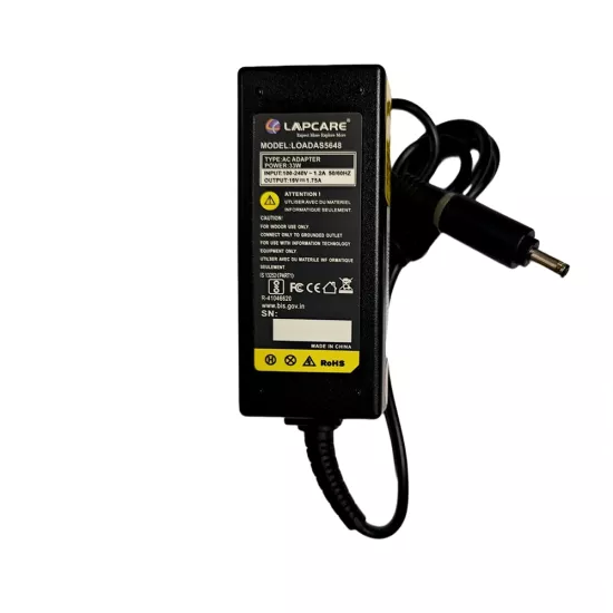 Lapcare Laptop Adapter Compatible For Asus 33w | 19v/1.75a | 4.0mm x 1.35mm