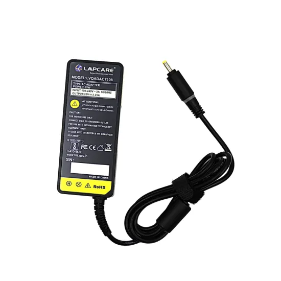 Lapcare Laptop Adapter Compatible For Lenovo 65w | 20v/3.25a | 4.0mm x 1.7mm Small Pin
