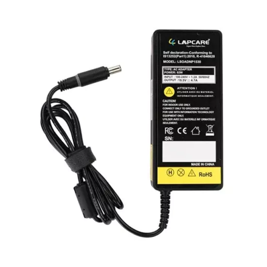 Lapcare Laptop Adapter Compatible For Sony 90w | 19.5v/4.7a | 6.5mm x 4.4mm