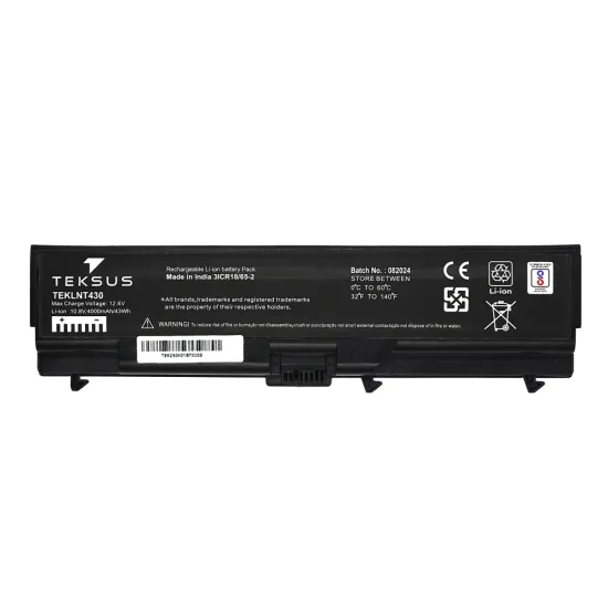 Teksus Laptop Battery Compatible For Lenovo Thinkpad T430 6C