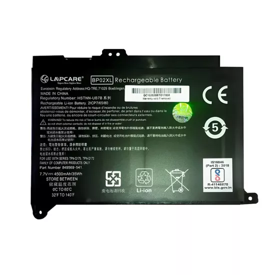 Lapcare Laptop Battery Compatible For HP Pavilion BP02XL