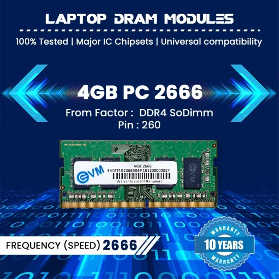 EVM Laptop Ram 4GB DDR4 2666Mhz