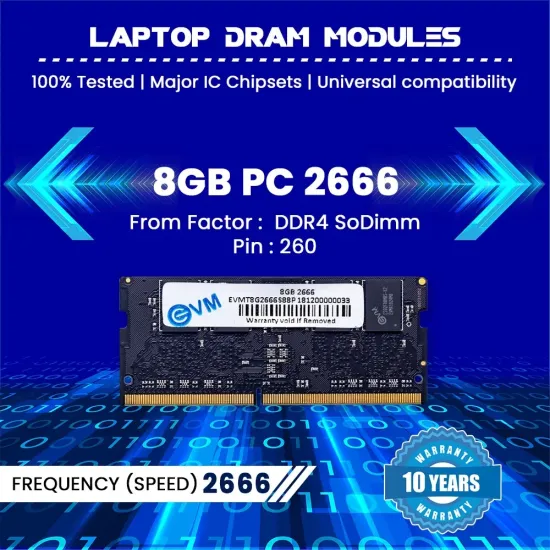EVM Laptop Ram 8GB DDR4 2666Mhz