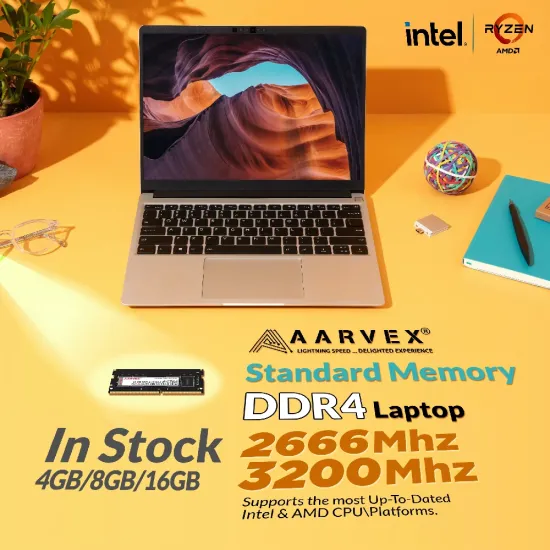 Aarvex Laptop Ram 16GB DDR4 2666Mhz 